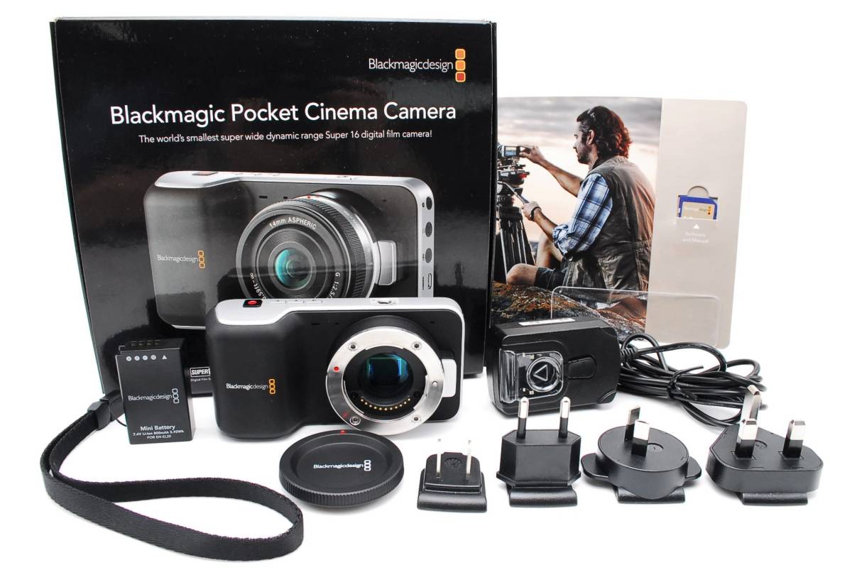 【Y430】Blackmagic Pocket Cinema Camera マイクロフォーサーズマウント フルHD対応 3.5インチ