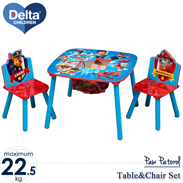  Delta pau* Patrol table & chair storage attaching child furniture writing desk chair 3 point set paupatoDelta