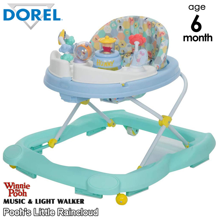  Disney Winnie The Pooh baby-walker 6 pieces month from music & light War car 