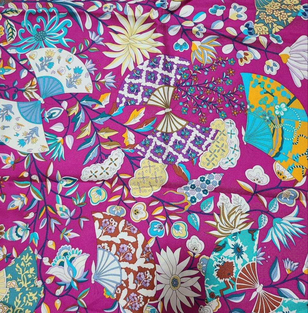 エルメス カレ90 花咲く織物 スカーフ