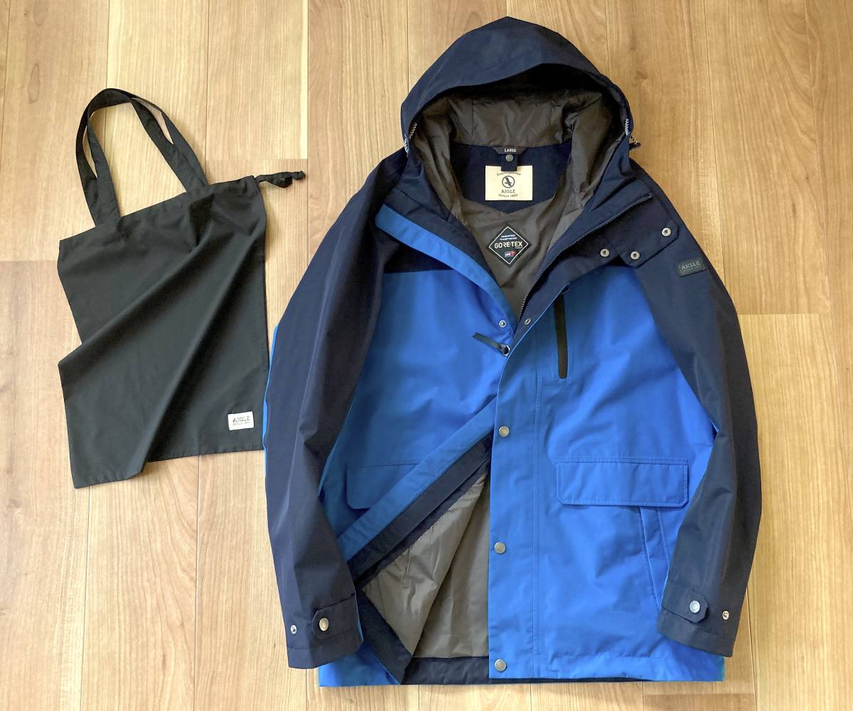 5.2 ten thousand * AIGLE / waterproof durability * waterproof *. manner GORE-TEX DALAVEN / DARK NAVY / L size / Aigle Gore-Tex dala Ben jacket 