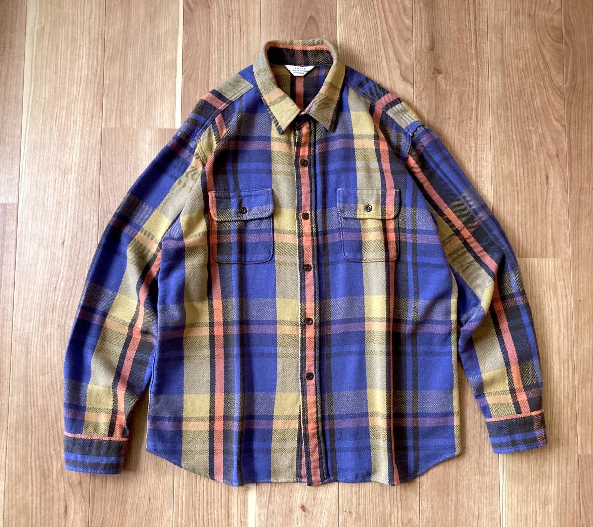 オンラインショップ】 バイオウォッシュ加工 / 2 size / Check Blue