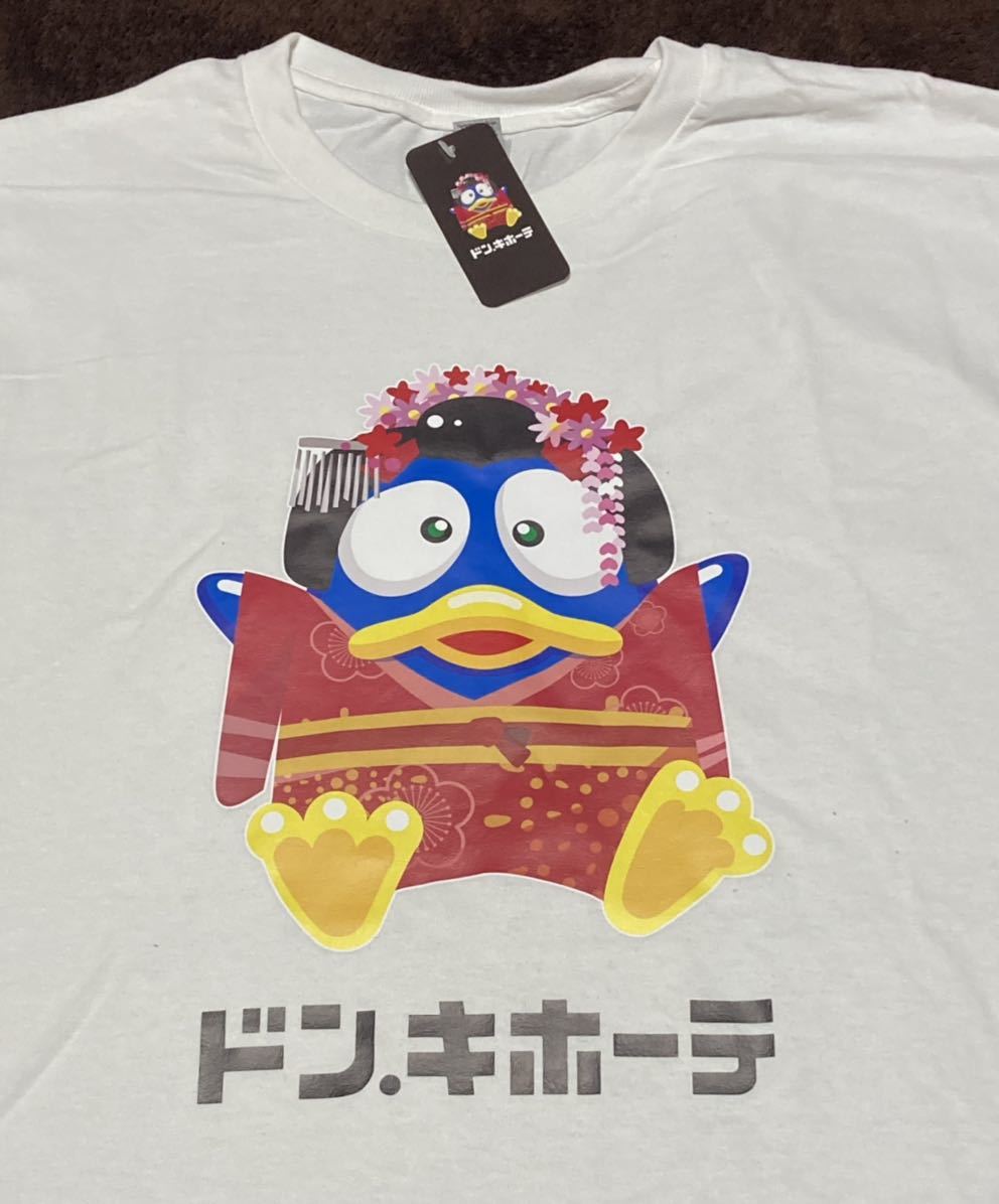 【SNSで話題】品薄 新品 京都 限定 ドンキホーテ 限定 舞妓 ドンペン シャツ t 日本 ドンキ Tシャツ XLサイズ ホワイト a_画像1