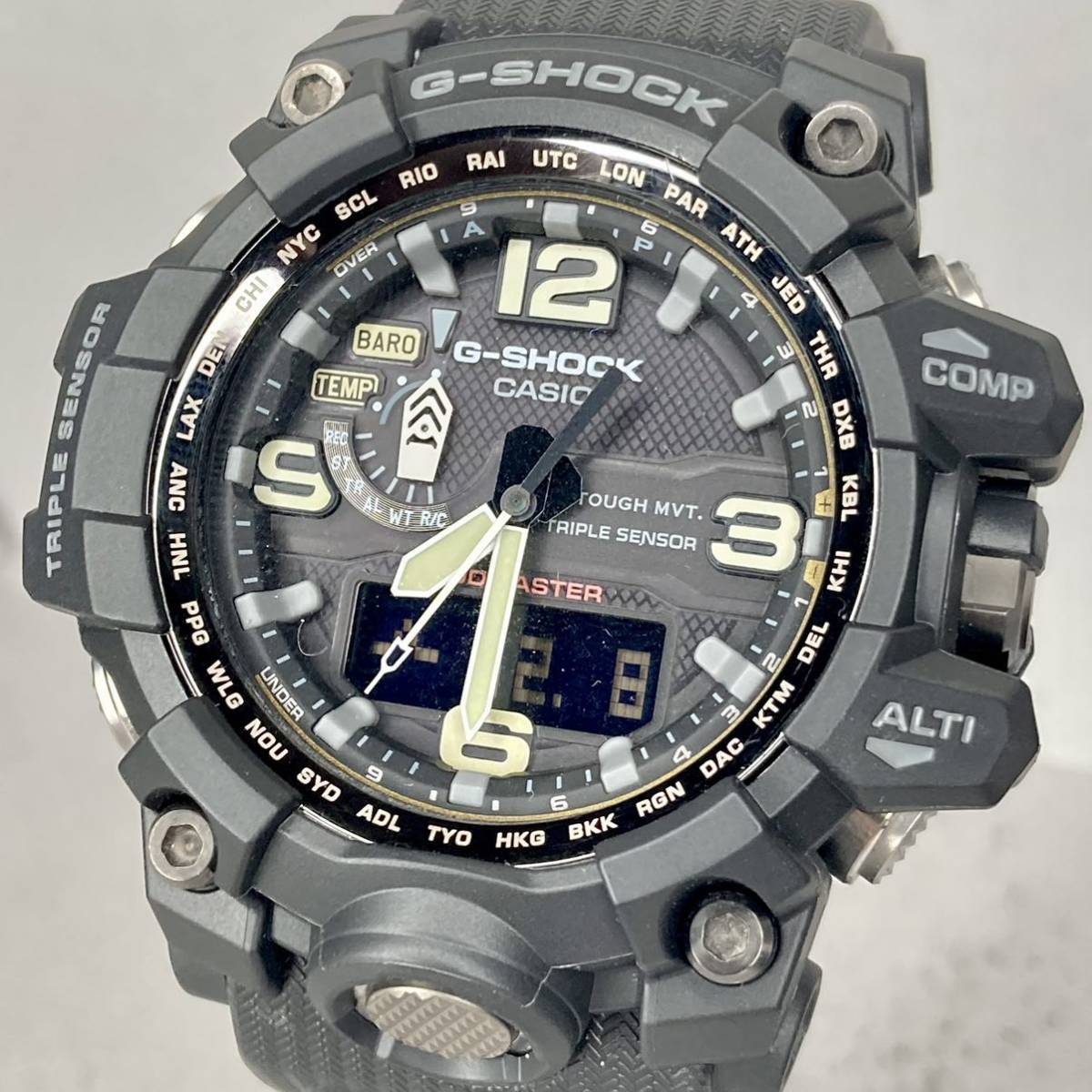 極美品 G-SHOCK GWG-1000-1AJF MUDMASTERマッドマスター タフソーラー