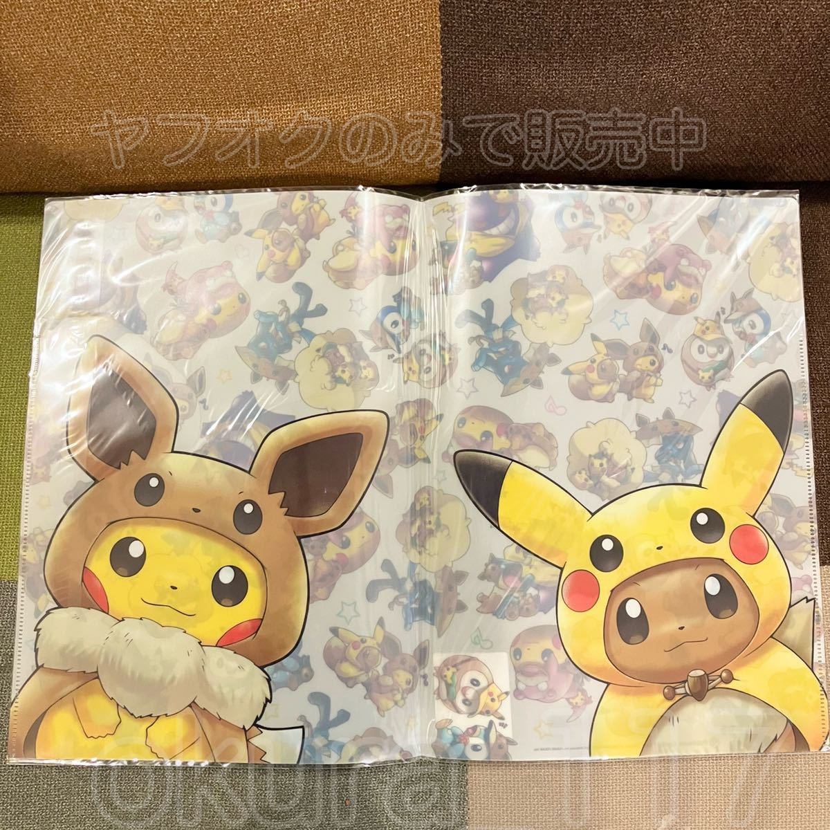 ポケモンセンター FAN OF PIKACHU&EIEVUI ダブルポケットクリア ポケモンセンター FAN OF PIKACHU&EIEVUI ダブルポケットクリア
