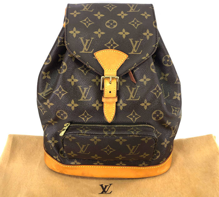 ▽【LOUIS VUITTON】ルイヴィトン LV モノグラム モンスリMM リュック