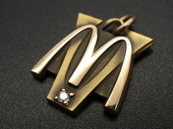 80s Vintage box attaching McDONALD\'S McDonald's 10K Gold Phil do Award souvenir Logo arch pendant JOSTENS Ad ba Thai Gin g