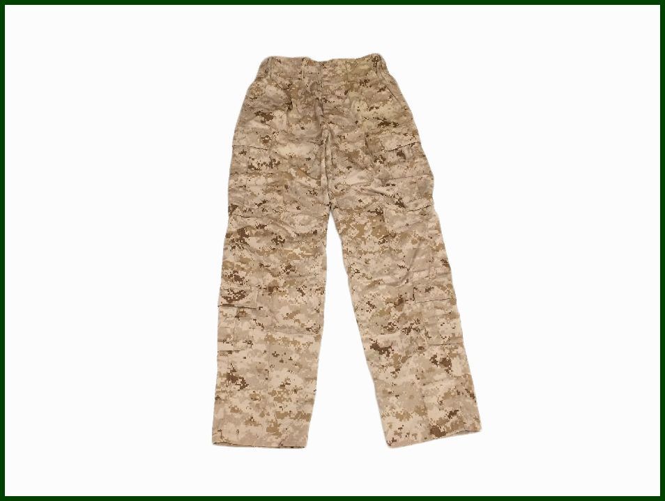 okinawa　base　米軍　実物　米海兵隊　FROG　USMC　デザート　コンバットパンツ　S-R　ARAMID　難燃　未使用品　①