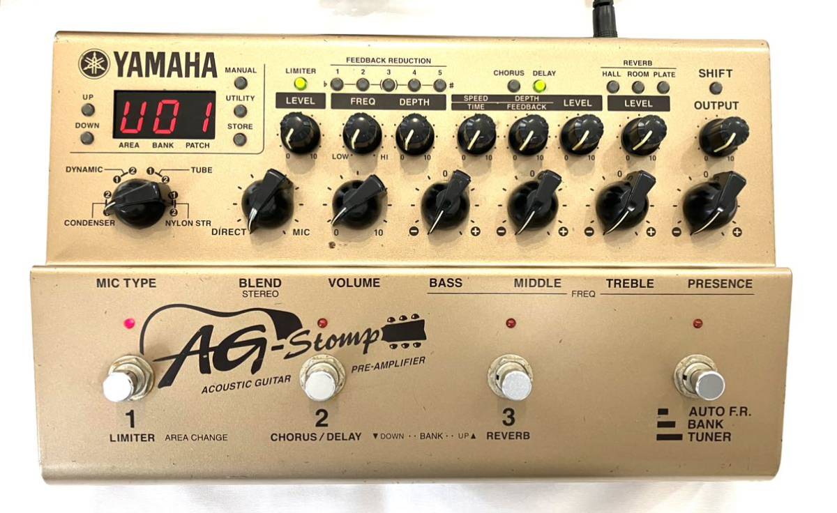 送料無料 YAMAHA「AG-STOMP」アコースティックギター プリアンプ 動作確認済