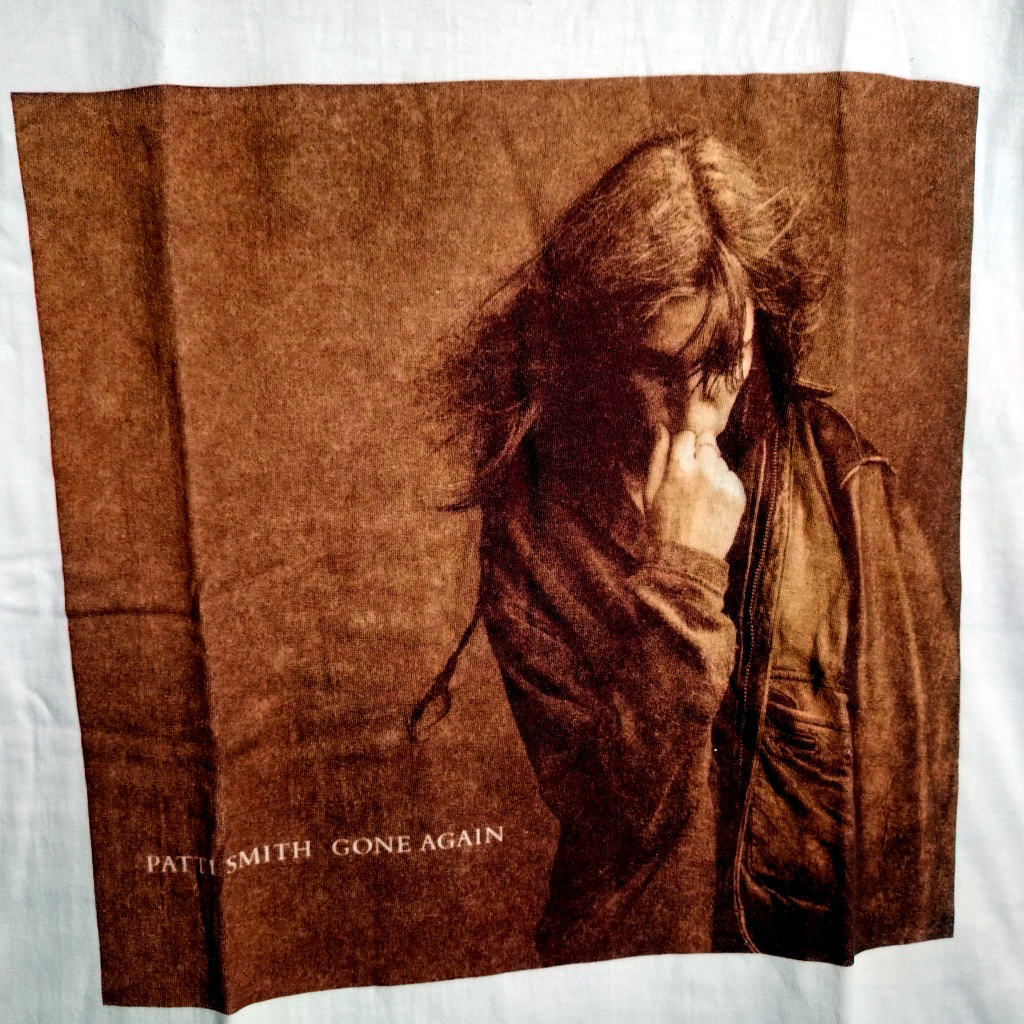 パティスミス Patti Smith BIGプリント バンドTシャツ【Lサイズ】★送料無料/新品 70's 80'sバンドT パンク PUNK ロックT rock