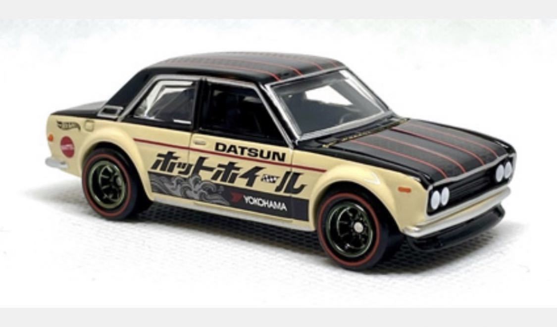 DATSUN 510 右向き ブルーバード HotWheels ホットウィール ノスタルジック2デイズ　ジャパンコンベンション 限定 ステッカー付_画像3