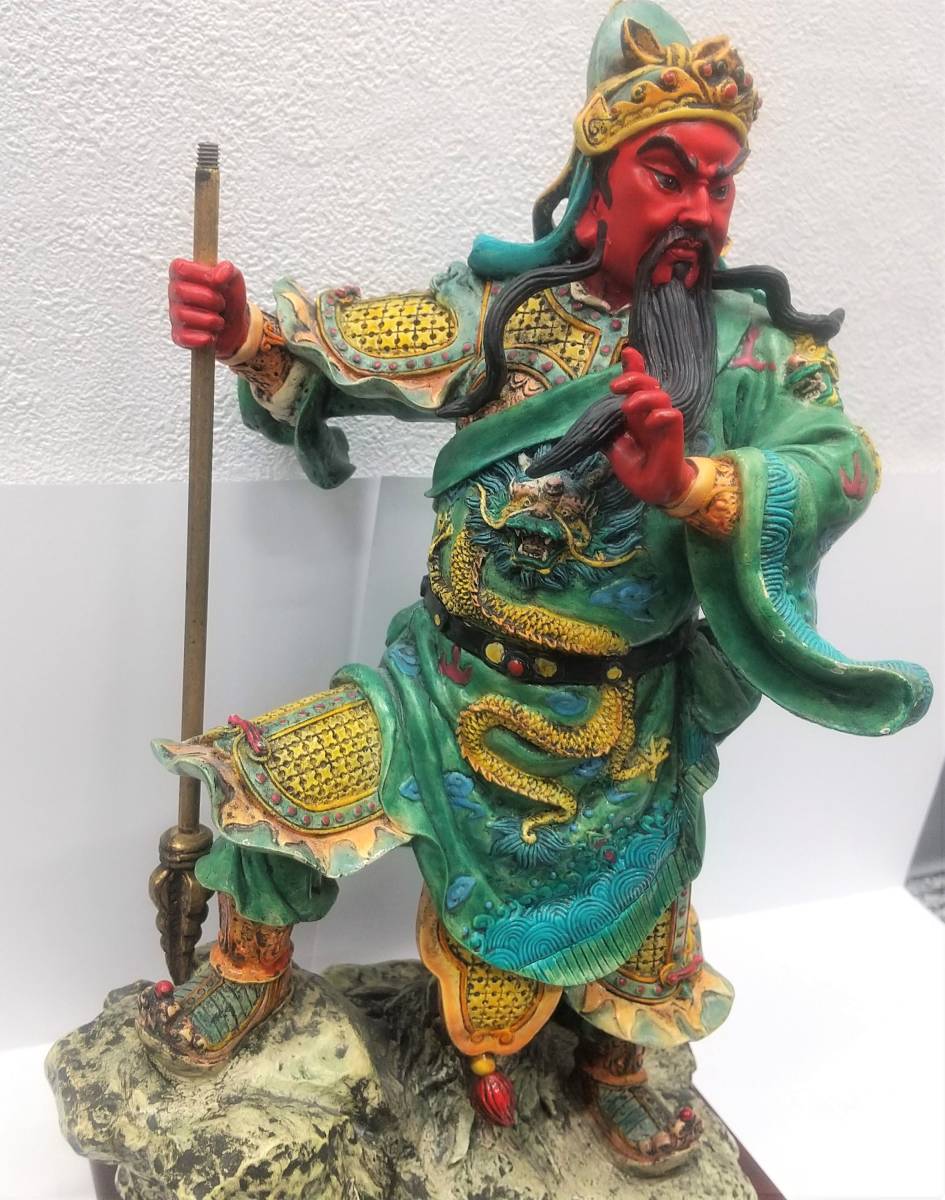誠実 アンティーク 三国志 張飛像 1体 | giulianacividanes.com.br
