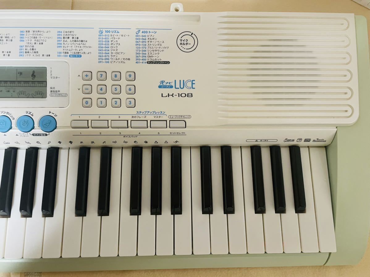 CASIO カシオ 電子ピアノ 電子キーボード LK-108 ⭐️美品♪箱付き⭐️ 送料無料 CASIO カシオ 電子ピアノ 電子キーボード LK-108 鍵盤