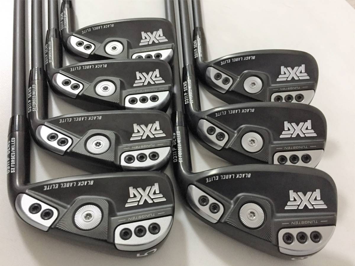 2022公式店舗 Xtreme GEN5 0311P PXG 極上美品 最新 Dark 1ラウンドのみ使用 ※拡大画像あり S i95 スチールファイバー 7本 5-W,G アイアン ブラック その他