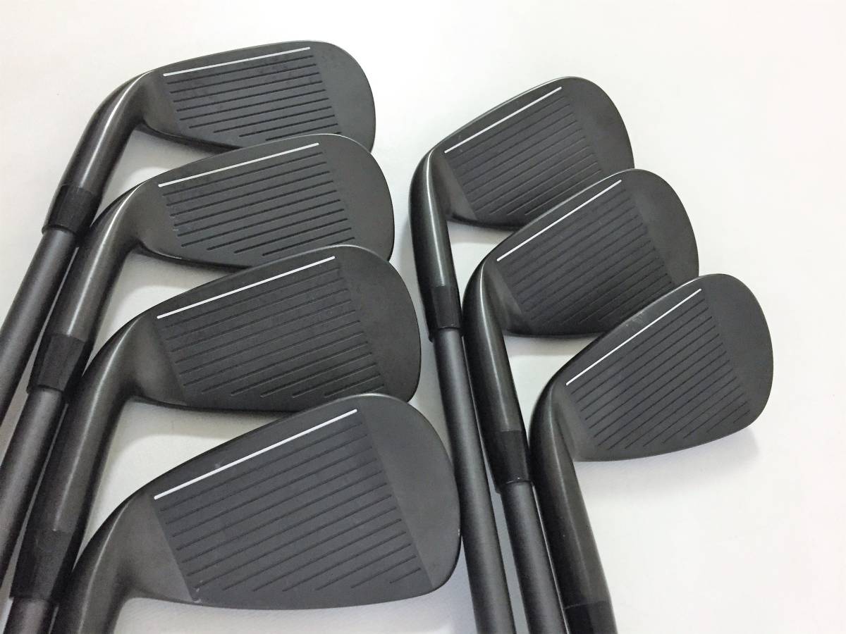 最新 極上美品 PXG 0311P GEN5 Xtreme Dark ブラック アイアン 5-W,G 7本 スチールファイバー i95 S 1ラウンドのみ使用 ※拡大画像あり_画像2