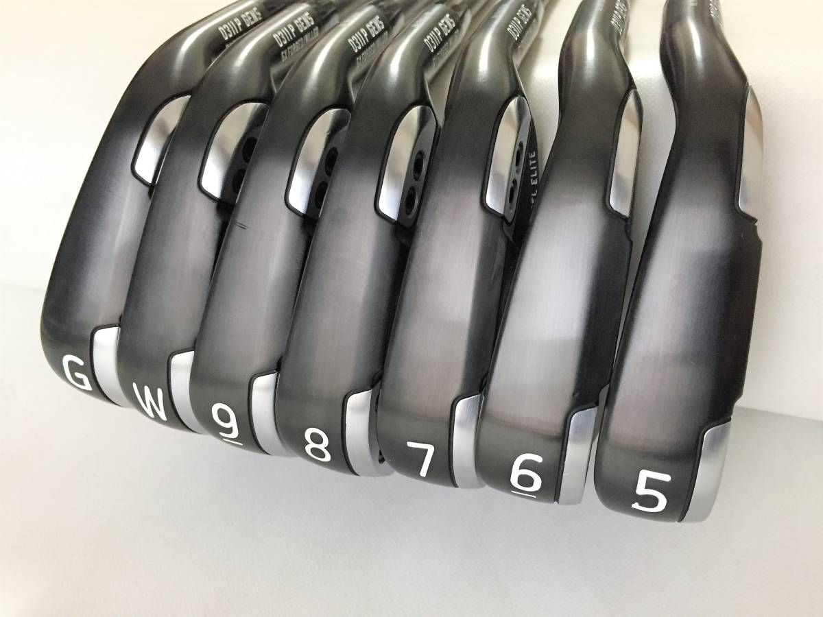 最新 極上美品 PXG 0311P GEN5 Xtreme Dark ブラック アイアン 5-W,G 7本 スチールファイバー i95 S 1ラウンドのみ使用 ※拡大画像あり_画像3
