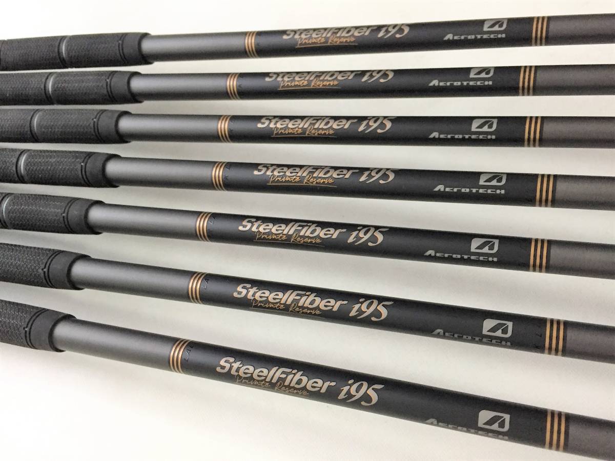 最新 極上美品 PXG 0311P GEN5 Xtreme Dark ブラック アイアン 5-W,G 7本 スチールファイバー i95 S 1ラウンドのみ使用 ※拡大画像あり_画像5