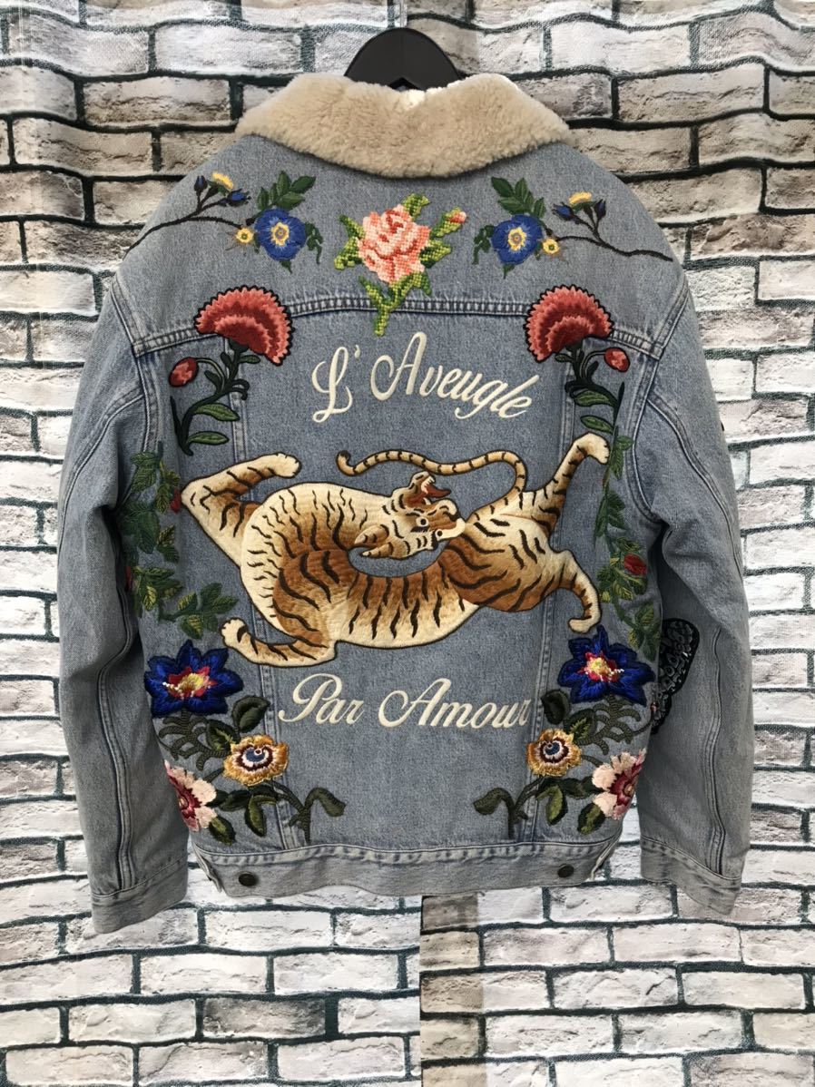 極美品 GUCCI グッチ 458512 XR417 DIY DYED SHEARLING LAMB 極美品 GUCCI グッチ 458512 XR417 DIY DYED SHEARLING LAMB