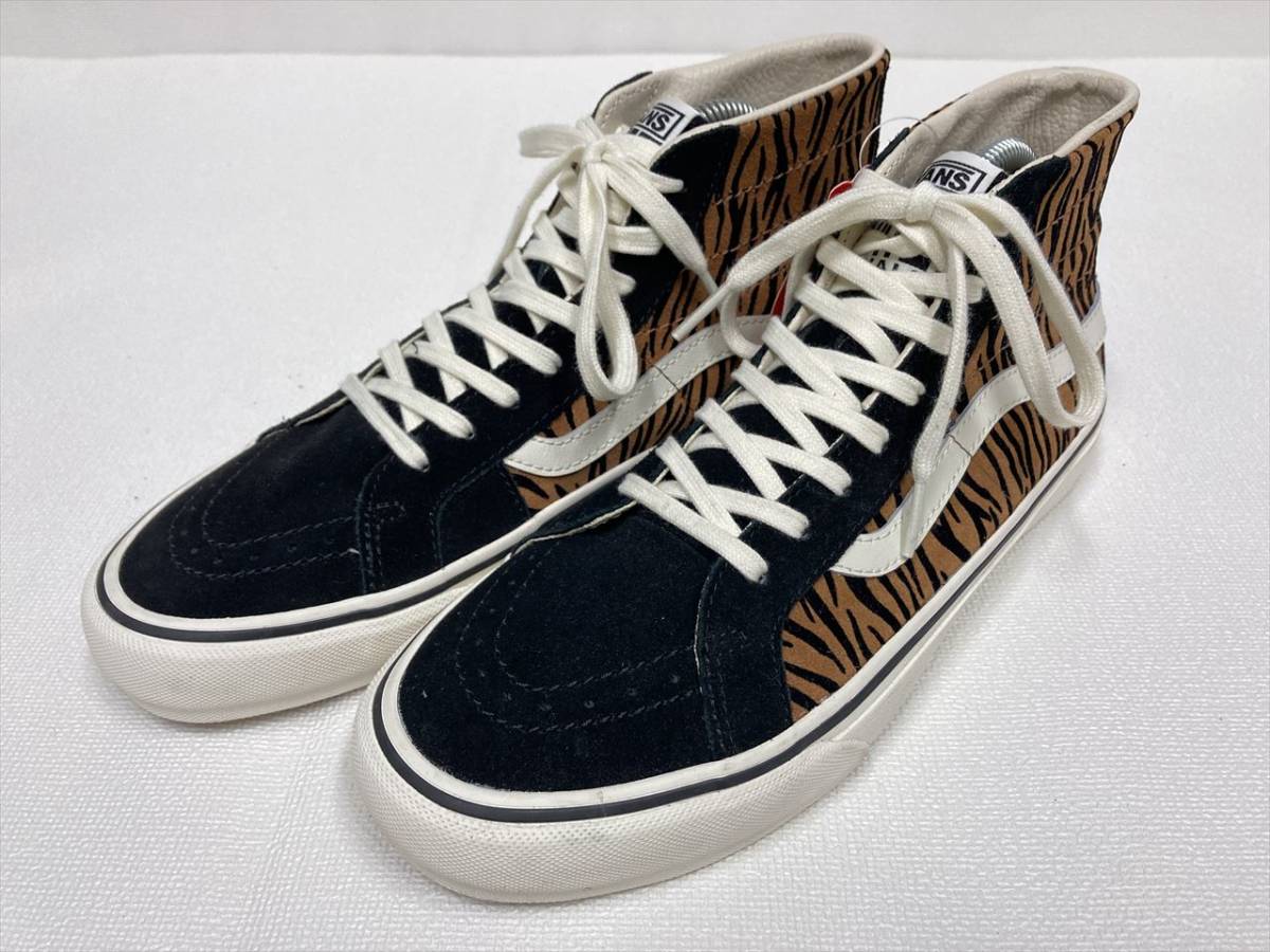 VANS SK-8 Hi Lite 黒 スエード タイガー 虎柄 US8.5 (26.5cm) アメリカ企画限定!! バンズ ハイトップ