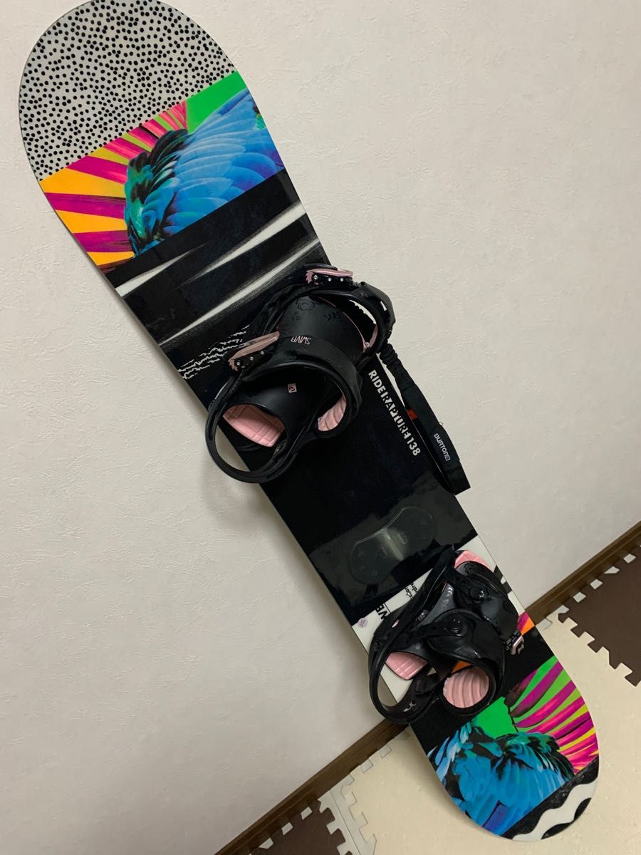 スノーボード 新品 未使用 美品 RIDE RAPTURE 138cm ビンディングswivel 2021-2022 中古 RIDE スノーボード