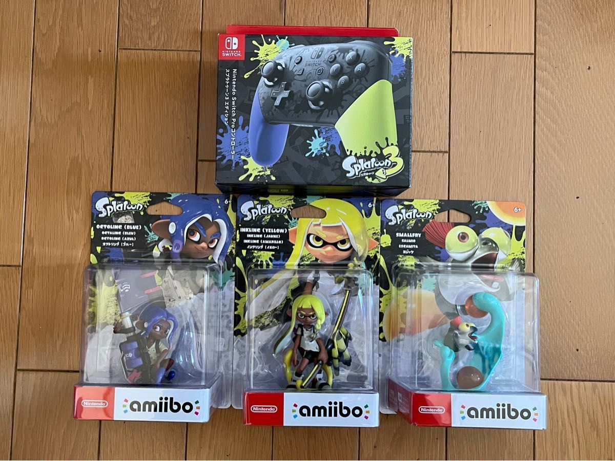 スプラトゥーン3 amiibo 3体セット&Switch Proコントローラー スプラトゥーン3エディション　新品・未開封