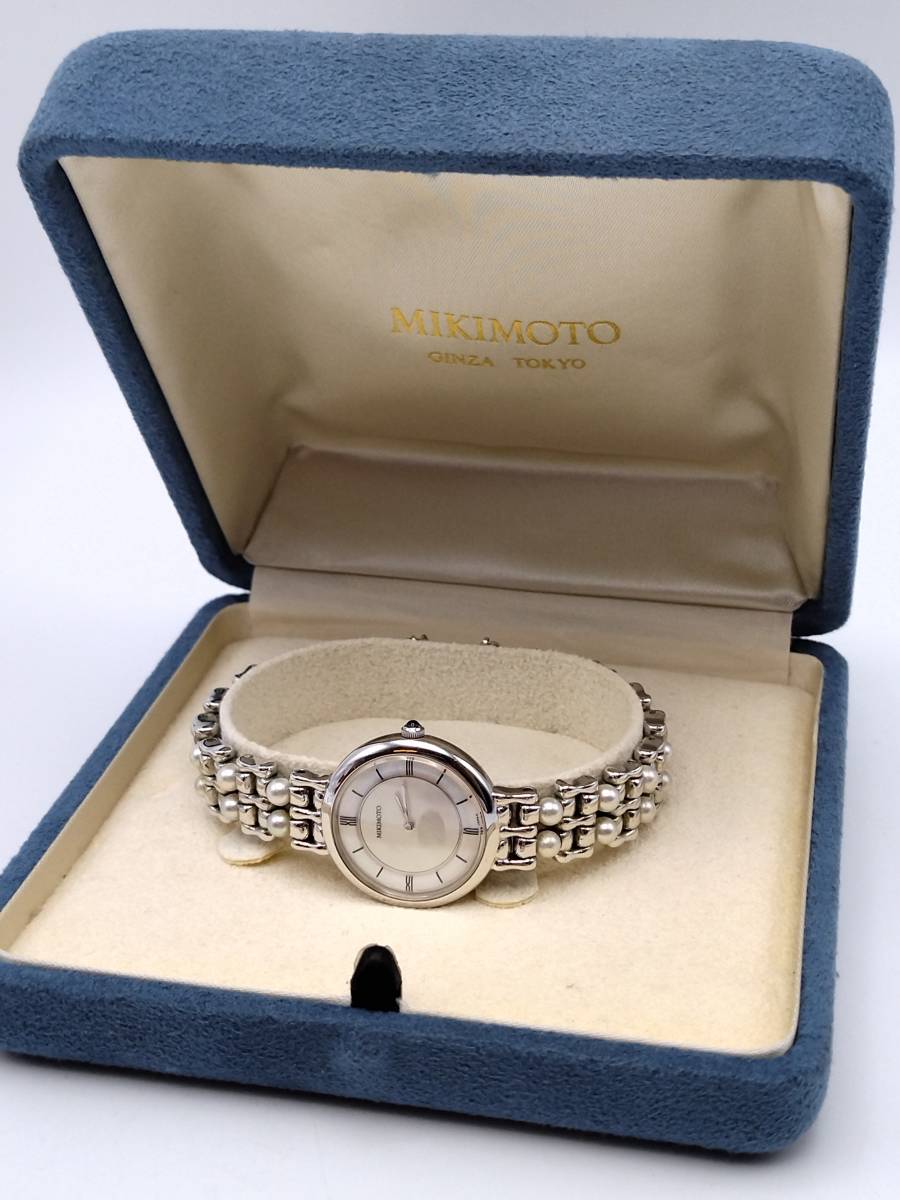 MIKIMOTO ミキモト レディースウォッチ 4N20-0990 クォーツ シェル文字