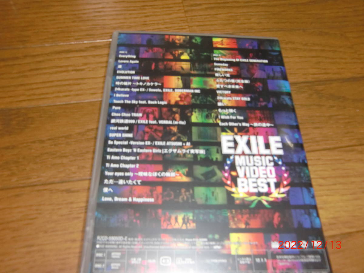 EXILE『MUSIC VIDEO BEST』　　DVD2枚組_画像2