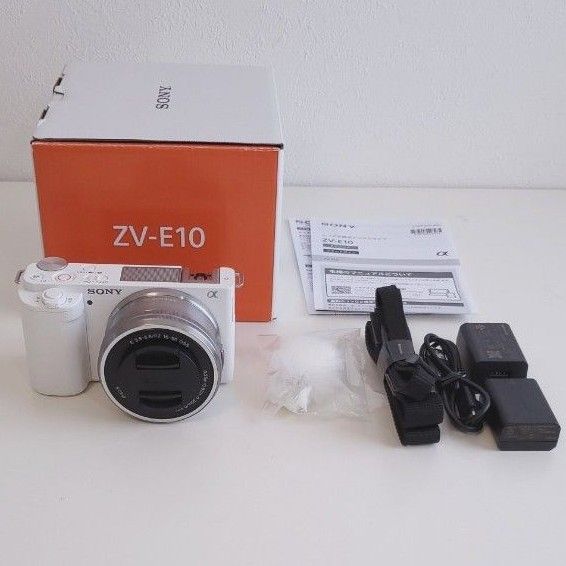 SONY ZV-E10L パワーズームレンズキット ホワイト カメラ デジタル一眼