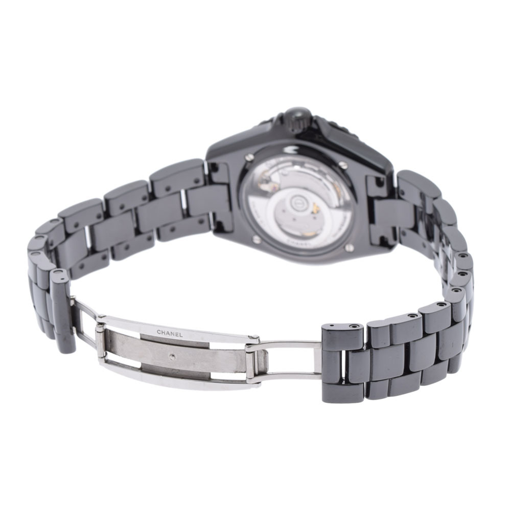 CHANEL[ Chanel ] H7418 J12wontedodu Chanel wristwatch / black ceramic men's 
