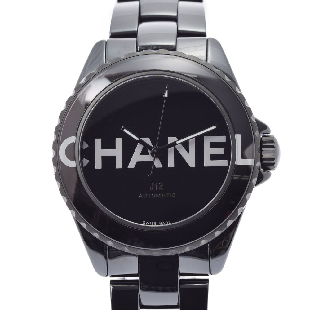 CHANEL[ Chanel ] H7418 J12wontedodu Chanel wristwatch / black ceramic men's 