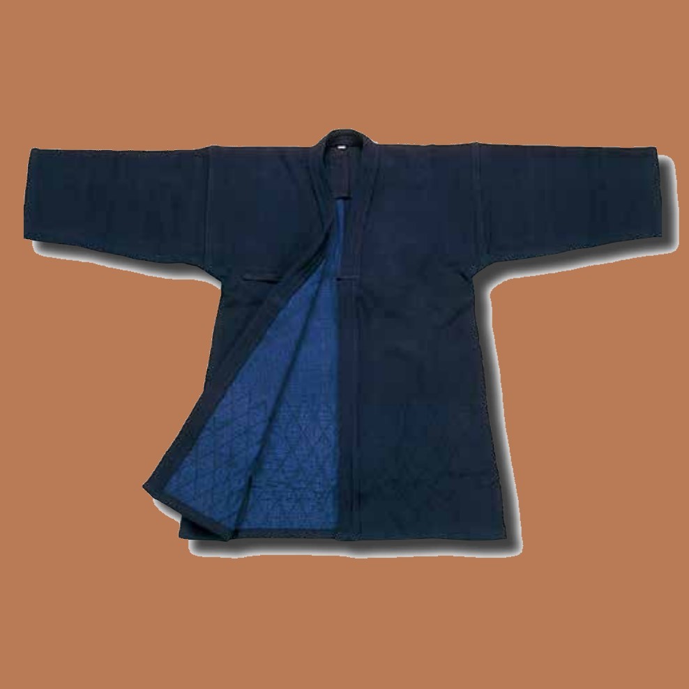 高級紺二重　正藍染　剣道着　軽量ウォッシュ加工仕様　綿100％　3号　剣道