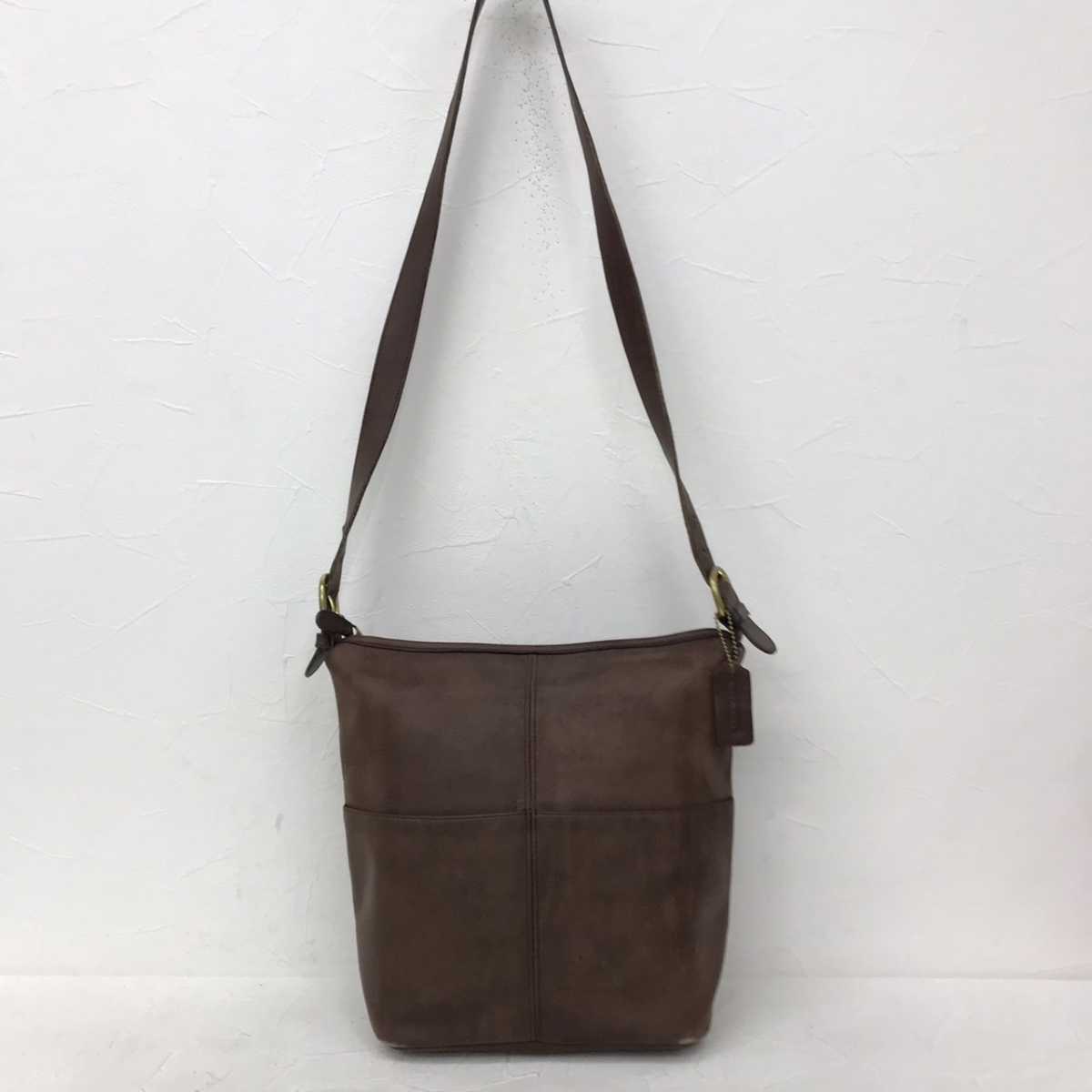 正規店定番 OLD COACH オールドコーチ USA製 115 レザーショルダー
