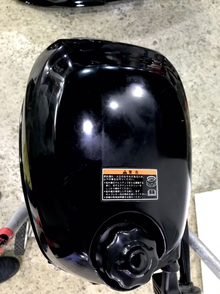 2020年製造 スズキ 船外機 DF2 4スト 2馬力 SUZUKI メンテ済み 直接引取時のみスタンド付属_画像9