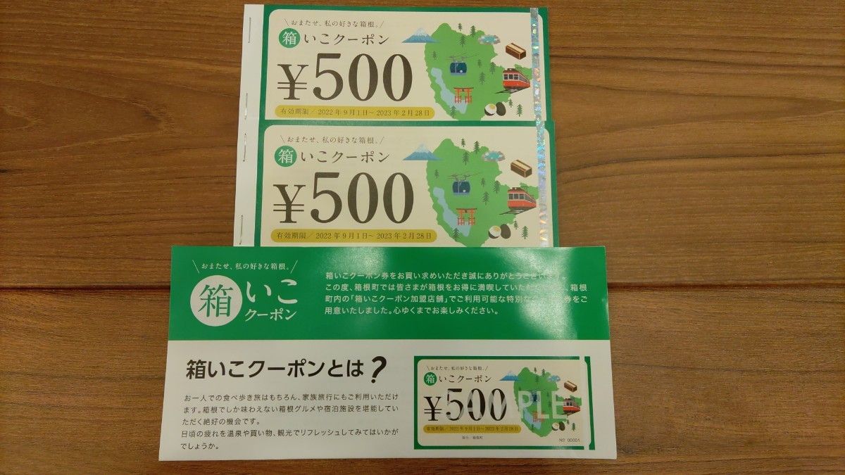 箱いこクーポン 20000円（500円×40枚）2023年2月28日まで有効 箱根温泉 箱根町 全国旅行支援 GoToTravel