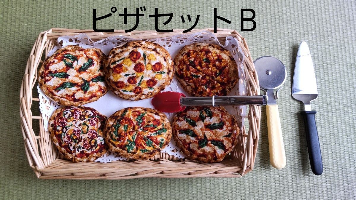 パン屋さんごっこ ピザセットＢ フェルト おままごと ハンドメイド ピザ｜PayPayフリマ