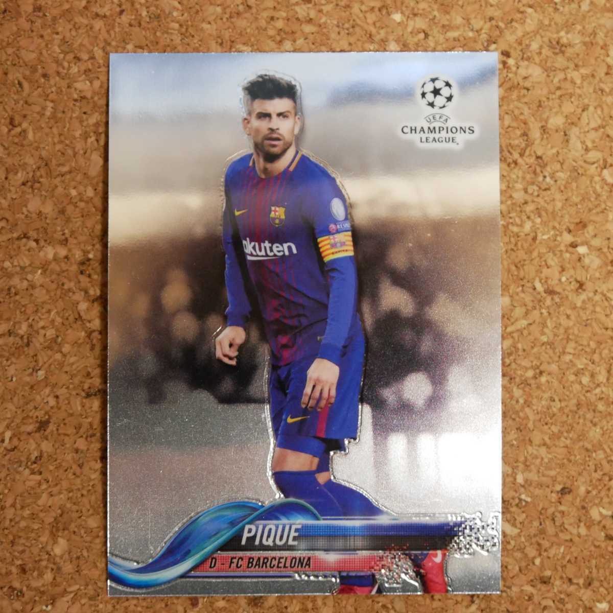 2017-18 Topps Chrome Gerard Pique トップスクローム ジェラール・ピケ バルセロナ スペイン soccer_画像1