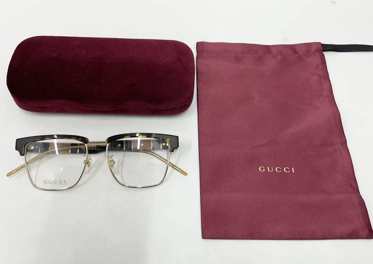 GUCCI グッチ サングラス メガネフレーム 眼鏡 ブロースクエア GG06050