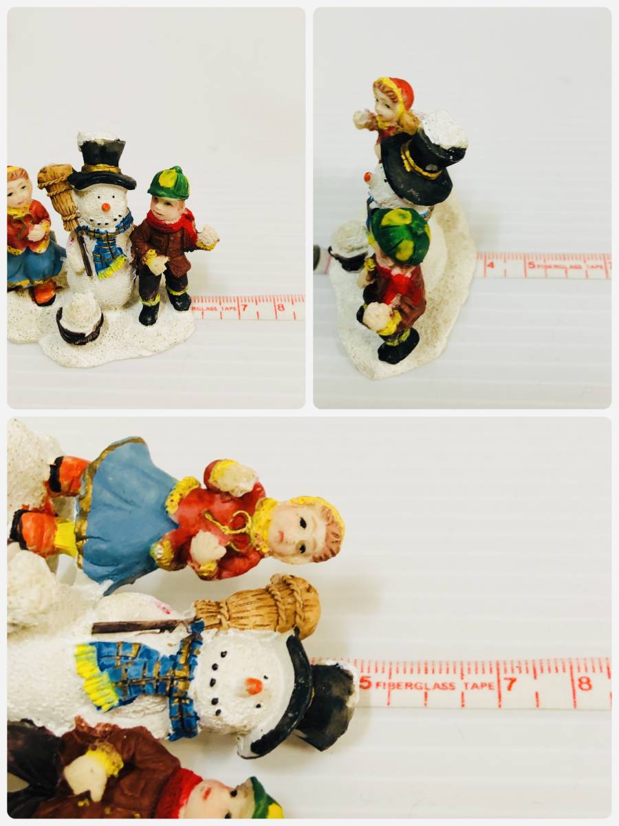 スノーマンデザイン小さなオブジェ＆手提げボックスのクリスマスオブジェセット　スノーマン置物　クリスマス置物　サイズ５㎝　２２cm_画像8