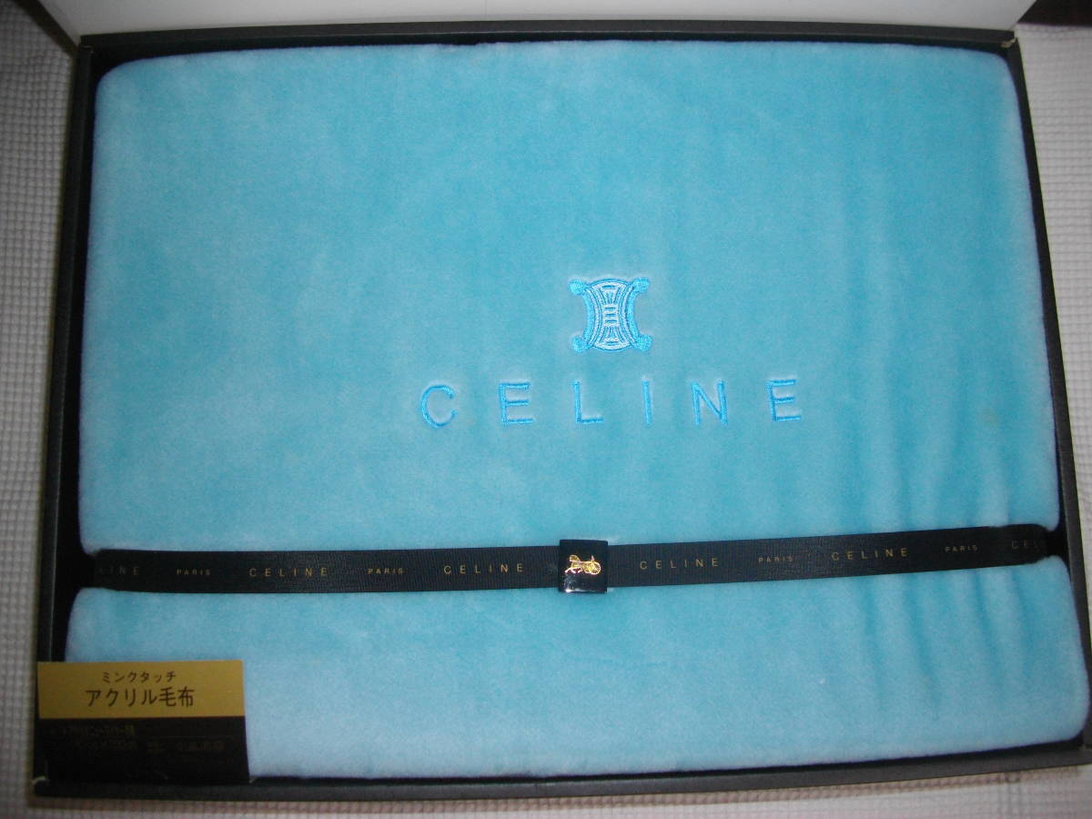 ヤフオク! - 未使用【CELINE セリーヌ】 ロゴ刺入り ミンクタッチ...