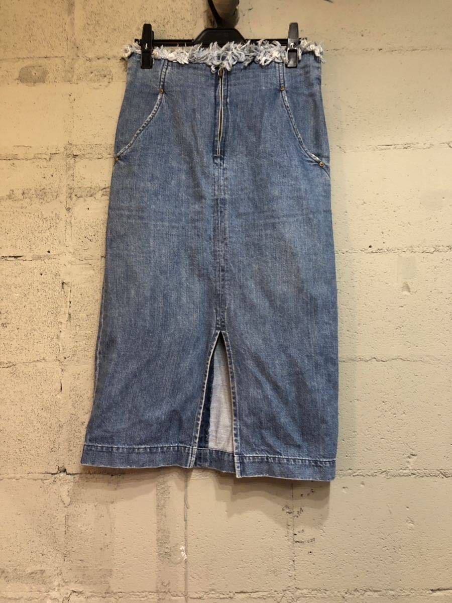 mamemame Denim юбка BLUE size2