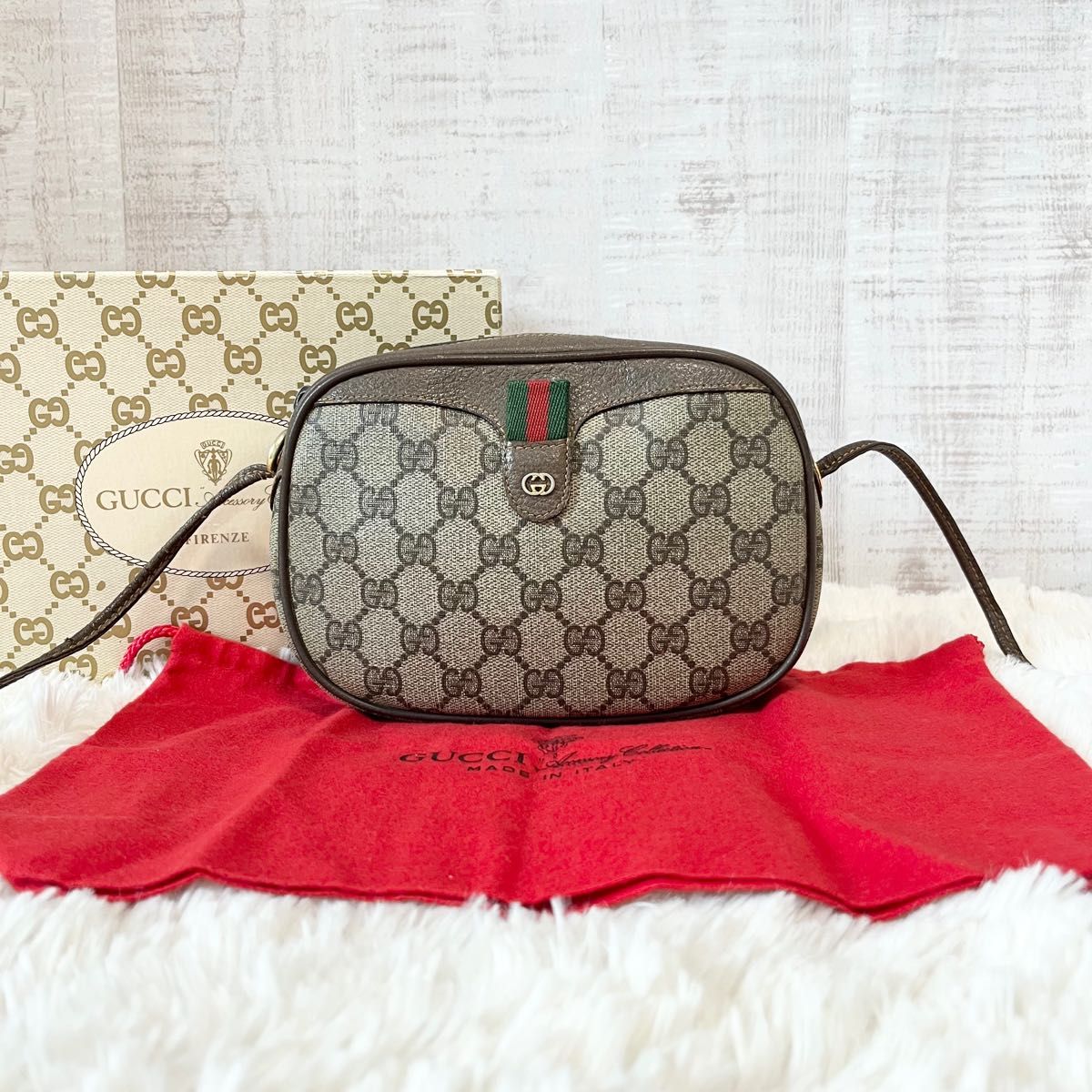 希少】GUCCI オールド グッチ シェリーライン ショルダーバッグ