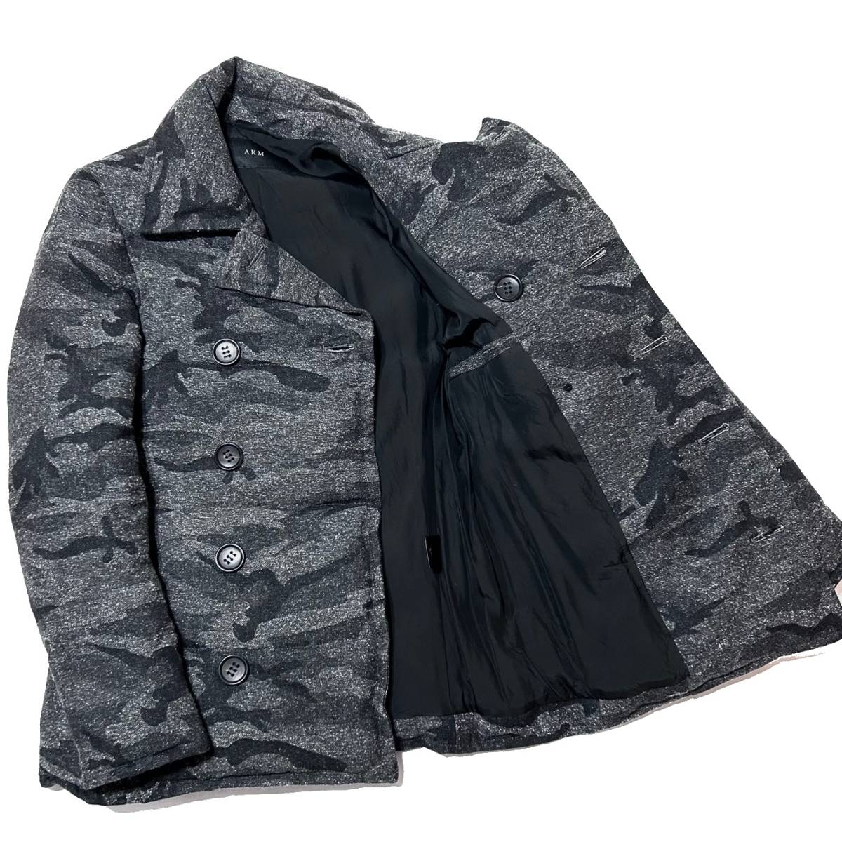 LEON掲載 定価13.5万 AKM NEP JACQUARD CAMOUFLAGE DOWN P COAT S