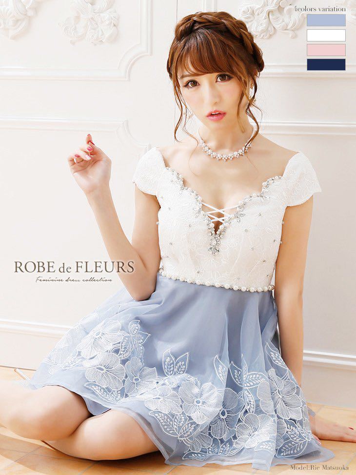 ROBE de FLEURS ローブドフルール ドレス キャバドレス ミニドレス