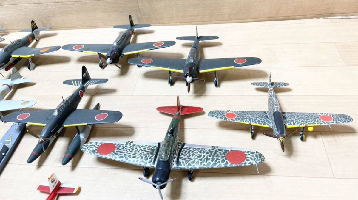 大量 戦闘機プラモデル 完成品 零戦日本 USA J-B AAR 52B 軍用機 飛行機 戦艦 艦船 大量 まとめて 60点 K2_画像9