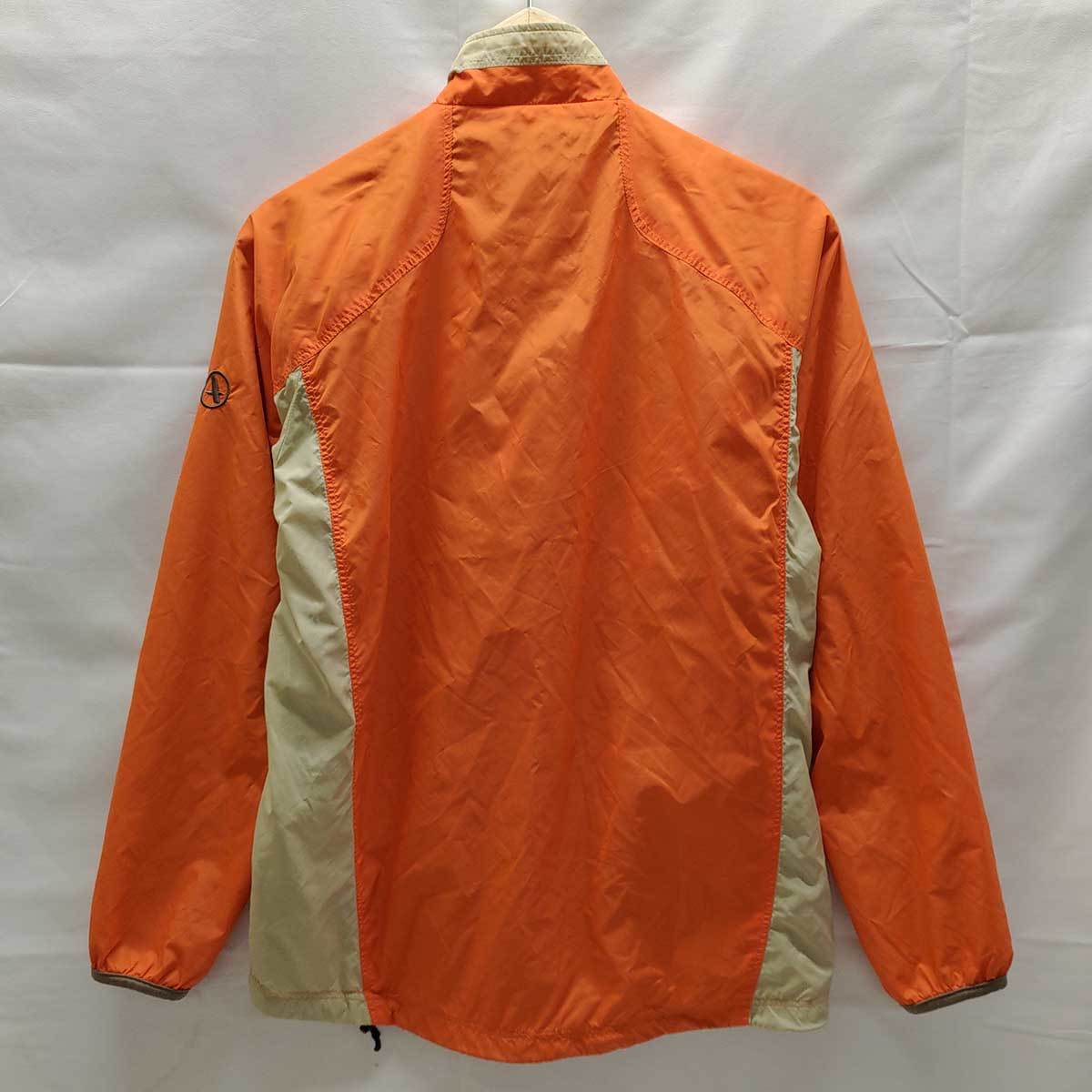 [ used ] Aigle nylon jacket reverse side mesh XS orange x beige 8504-11451 lady's AIGLE outer 