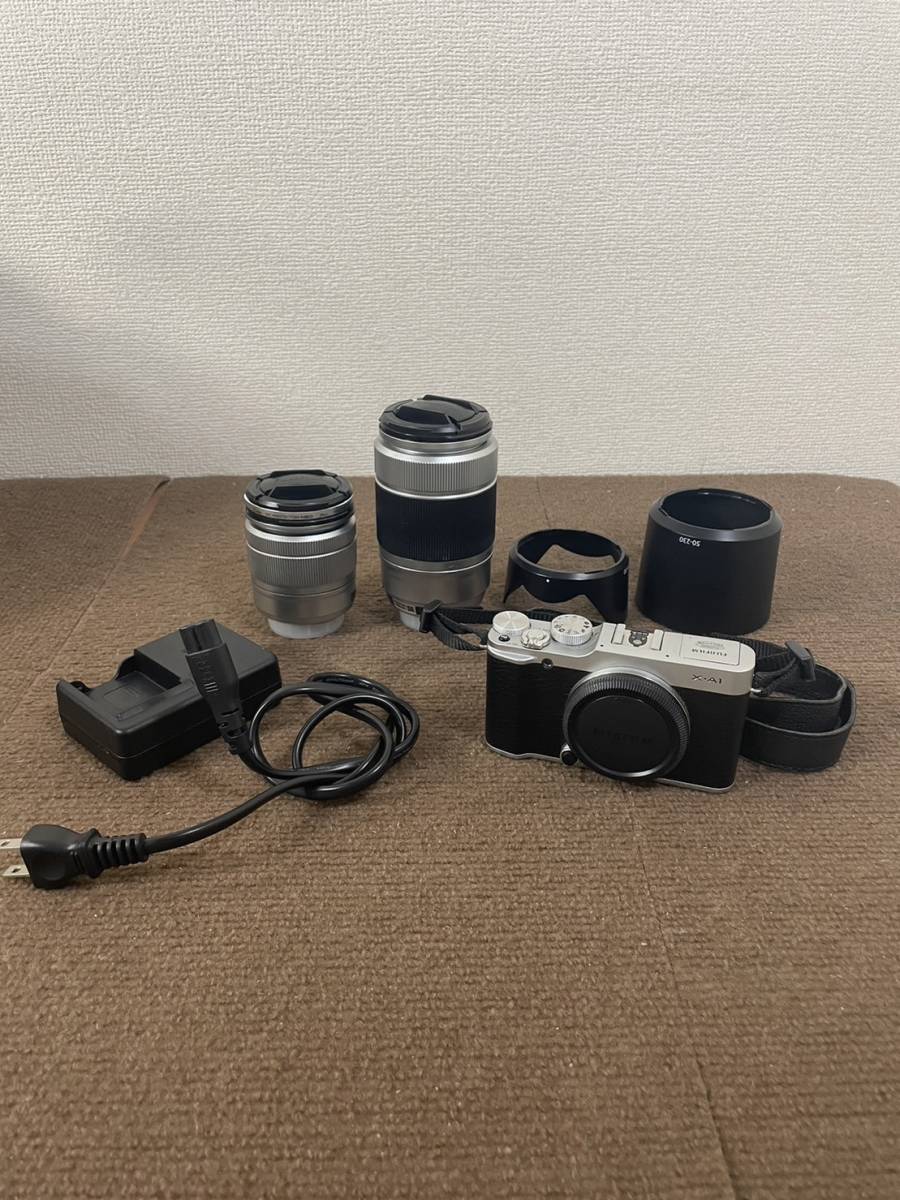 ◇S 【品】富士フイルム FUJIFILM X-A1 16-50mm 50-230mm ダブルズーム