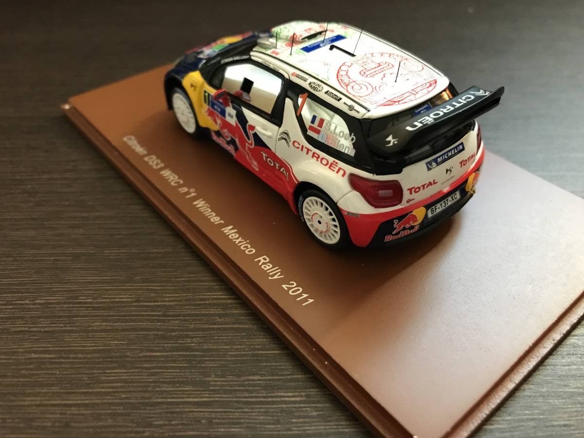 ※ 1/43 Spark 【RedBull】 シトロエン・DS3 WRC #1 S.ローブ組 ラリー・メキシコ優勝 2011_画像3