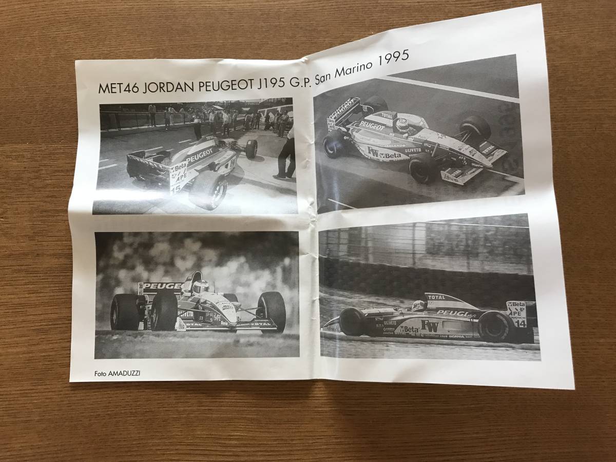 1/43 kit BBR Jordan * Peugeot 195 saury linoGP 1995