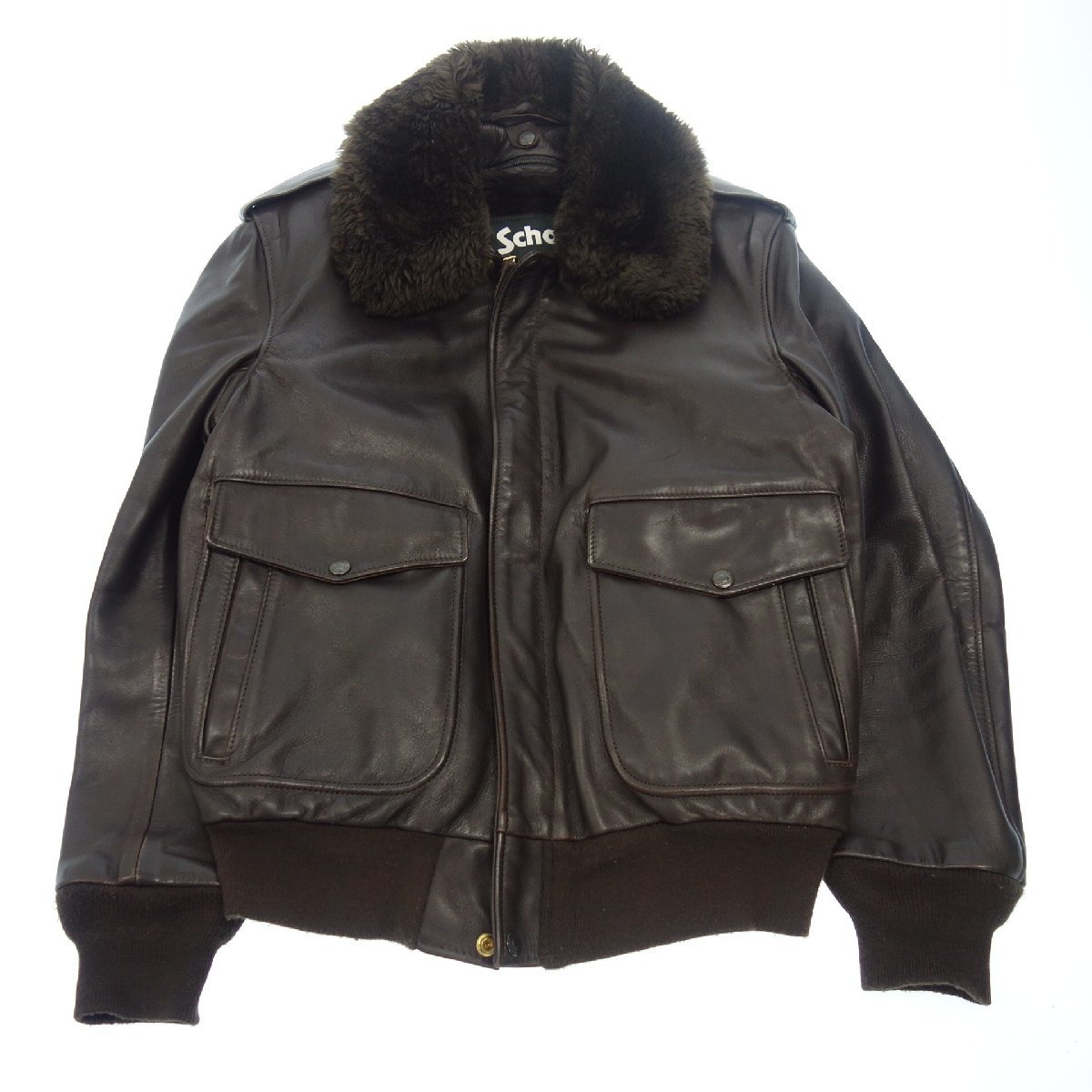 【破格値下げ】 レザーフライトジャケット 中古◆ショット A-2 SCHOTTO【AFA19】 36 ブラウン メンズ 184SM その他 【破格値下げ】 レザーフライトジャケット 中古◆ショット A-2 SCHOTTO【AFA19】 36 ブラウン メンズ 184SM その他