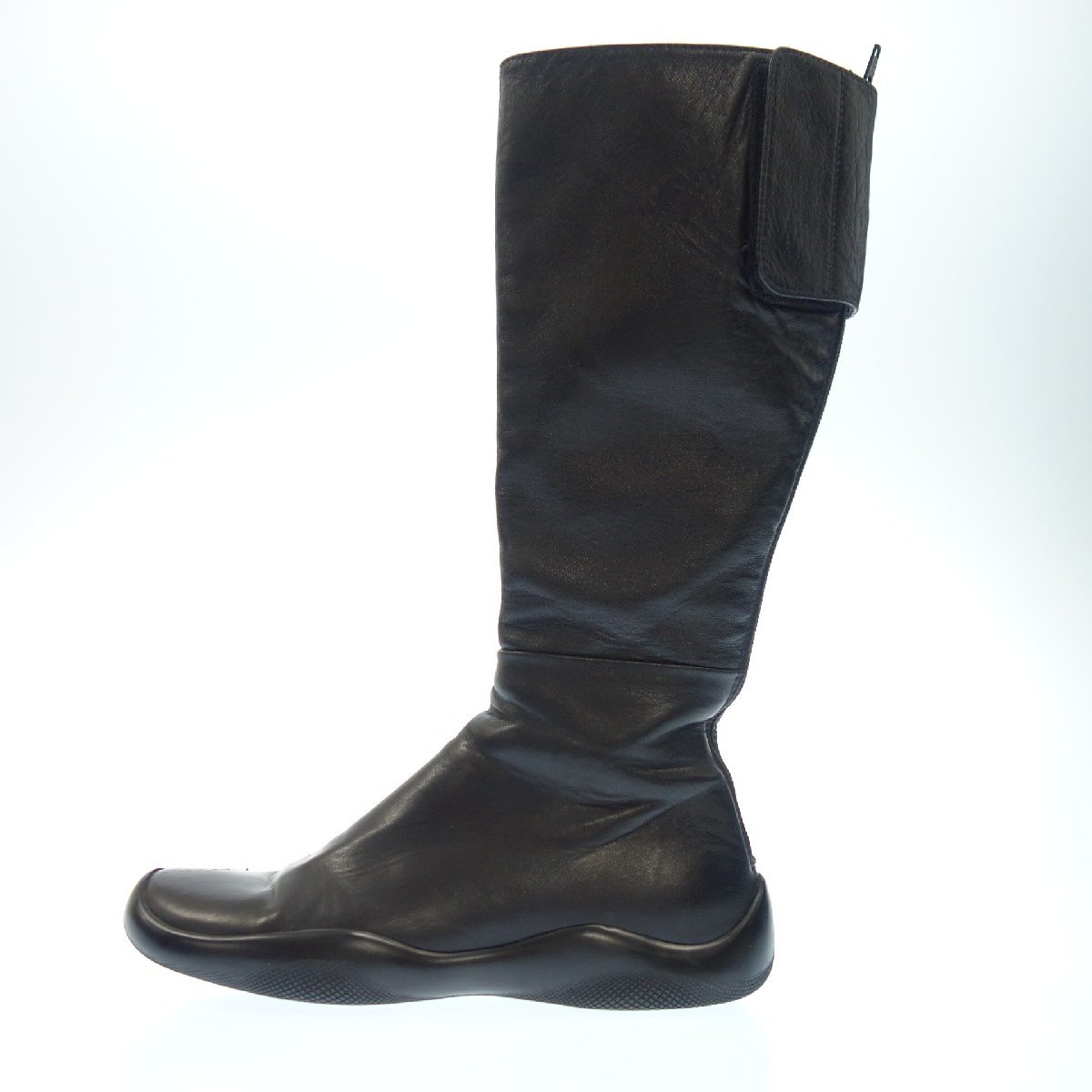 オンライン限定商品】 美品 PRADA 黒 ロングブーツ 36.5